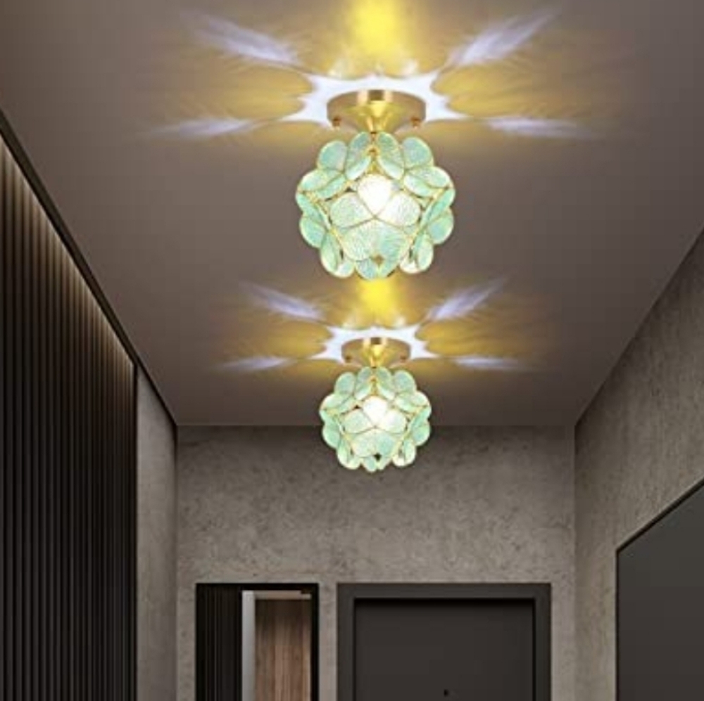 O'Neeldy Tiffany Petal Glass Ceiling Light